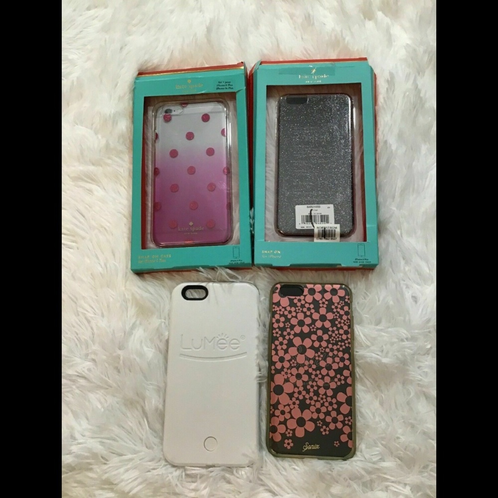 NEW/USED [ Lot of 4 ] Iphone 6 PLUS Cases [ Kate Spade, Lumee, Sonix‎ ]